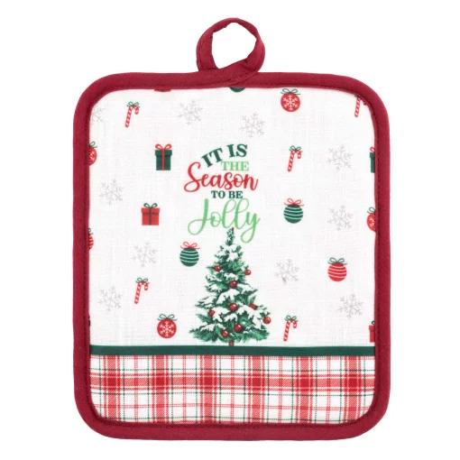 Прихватка Ardesto Christmas Tree 18х20см, 100% поліестер (верх), 100% бавовна (низ), зелений