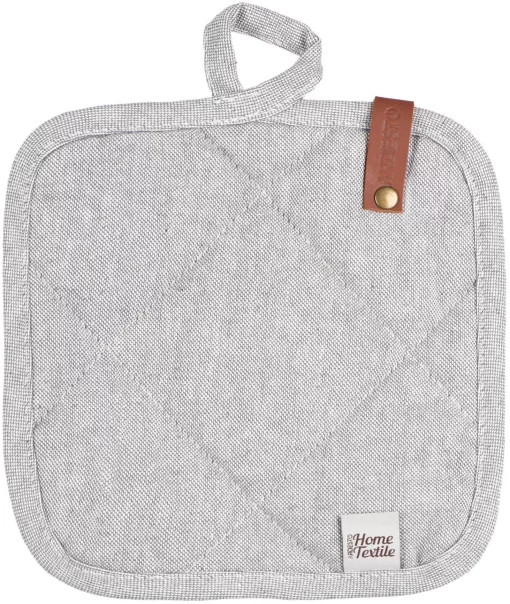 Прихватка Ardesto Oliver, 20х20см, 100% бавовна, нап-ч: ватин, сірий