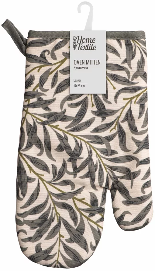 Рукавичка Ardesto Leaves 17х28см, 90% поліестер, 10% бавовна