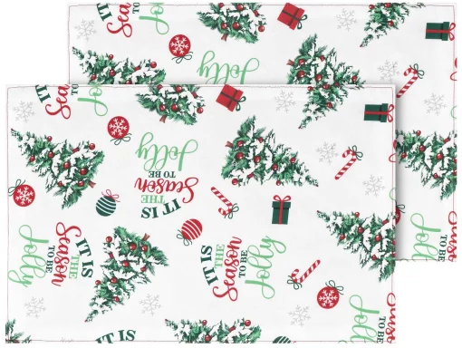 Набір серветок серв. Ardesto Christmas Tree 30х45см, 2шт, 100% поліестер, зелений