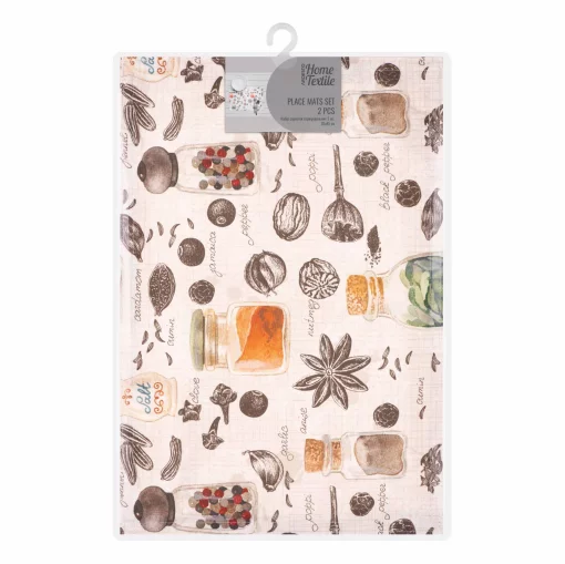 Набір серветок сервірувальних Ardesto Spice, 30х45см, 2 шт, 90% поліестер, 10% бавовна