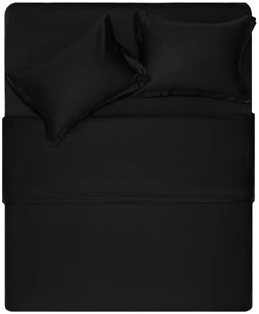 Підковдра Ardesto Mix&Match Premium, 200х220см, 100% бавовна, сатин, чорний