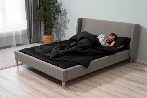 Підковдра Ardesto Mix&Match Premium, 200х220см, 100% бавовна, сатин, чорний