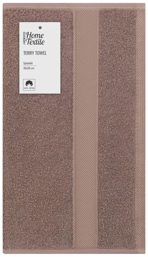 Рушник махровий Ardesto Splendid 30х50см, 100% бавовна, бежевий