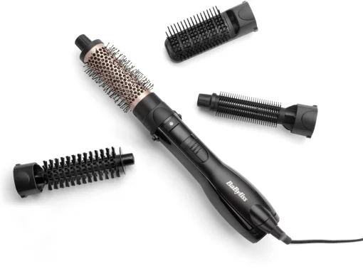 Фен-щітка Babyliss Smooth Finish, 1200Вт, 3 режими, іоніз-я, хол. обдув, кераміка, чорний