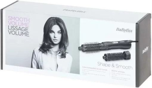 Фен-щітка Babyliss Shape & Smooth, 800Вт, 2 режими, хол. обдув, кераміка, чорний