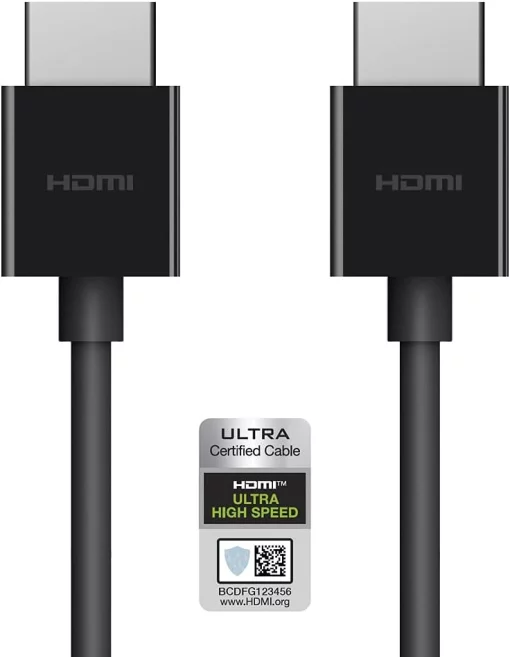 Кабель HDMI (M/M) Belkin 2м, 2.1, High Speed Ethernet, чорний