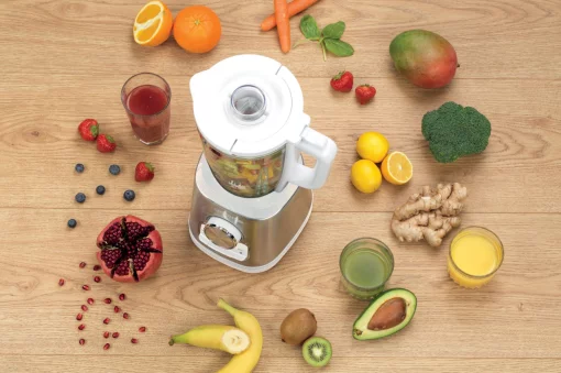 Блендер Gorenje стаціонарний 1400Вт, чаша-1750мл, скло, білий