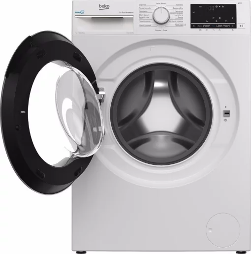 Пральна машина Beko фронтальна, 7кг, 1200, A+++, 49см, дисплей, SMART, пара, інв., білий