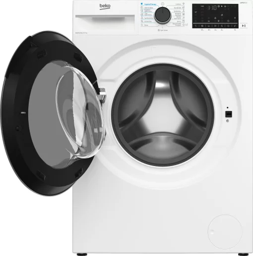 Прально-сушильна машина Beko фронтальна, 10(7)кг, 1400, А, 60см, дисплей, інвертор, пара, HomeWhiz, білий