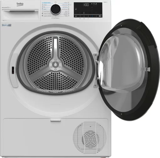 Сушильна машина Beko тепловий насос, 8кг, A+++, 60см, дисплей, підсвітка барабану, білий