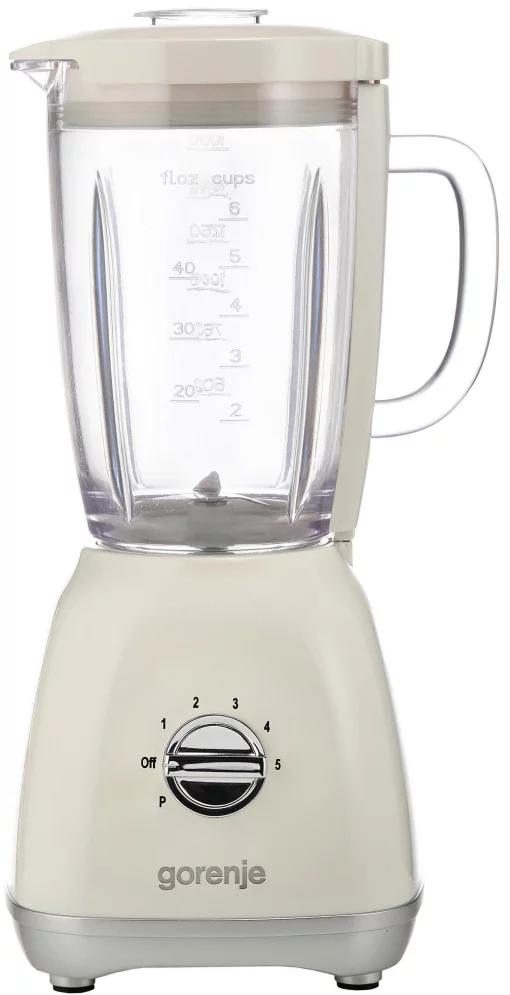 Блендер Gorenje стаціонарний 800Вт, чаша-1800мл, скло, бежевий
