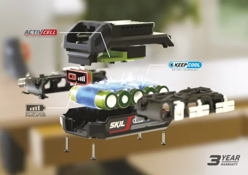 Набір акумулятора та зарядного пристрою SKIL 3110 AA 20В ЗП 2.4А 1х2.5А·год 0.95кг