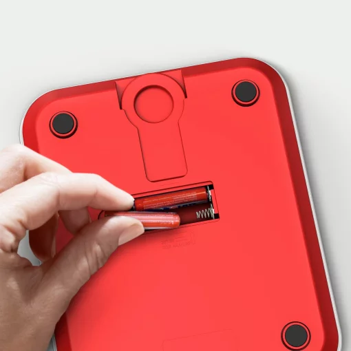 Ваги Tefal кухонні Optiss, 5кг, AAAx2 в комплекті, скло, червоний