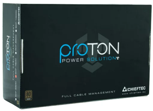 Блок живлення CHIEFTEC Proton (1000W), >85%, 80+ Bronze, 140мм, 1xMB 24pin(20+4), 1xCPU 8pin(4+4), 1xCPU 8pin, 3xMolex, 9xSATA, 6xPCIe 8pin(6+2), Fully Modular