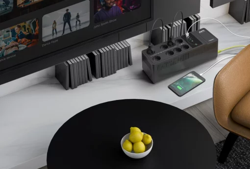 Джерело безперебійного живлення APC Back-UPS 1050VA/600W, USB charging port, USB, 6+2 Schuko