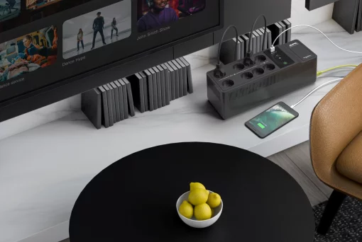 Джерело безперебійного живлення APC Back-UPS 550VA/300W, USB charging port, USB, 6+2 Schuko