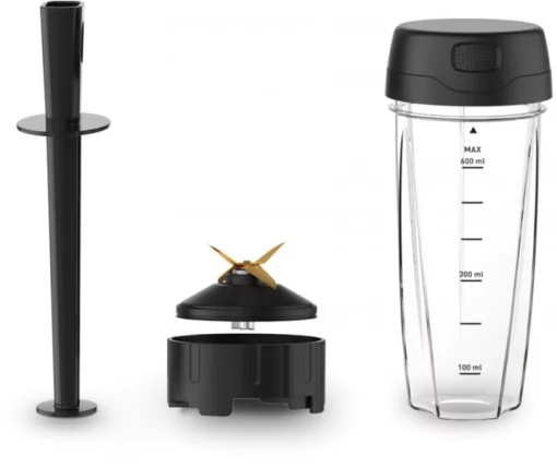 Блендер Tefal стаціонарний InfinyMix + 1600Вт, чаша-1750мл, стакан 600мл, сріблясто-чорний