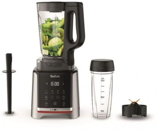 Блендер Tefal стаціонарний InfinyMix + 1600Вт, чаша-1750мл, стакан 600мл, сріблясто-чорний