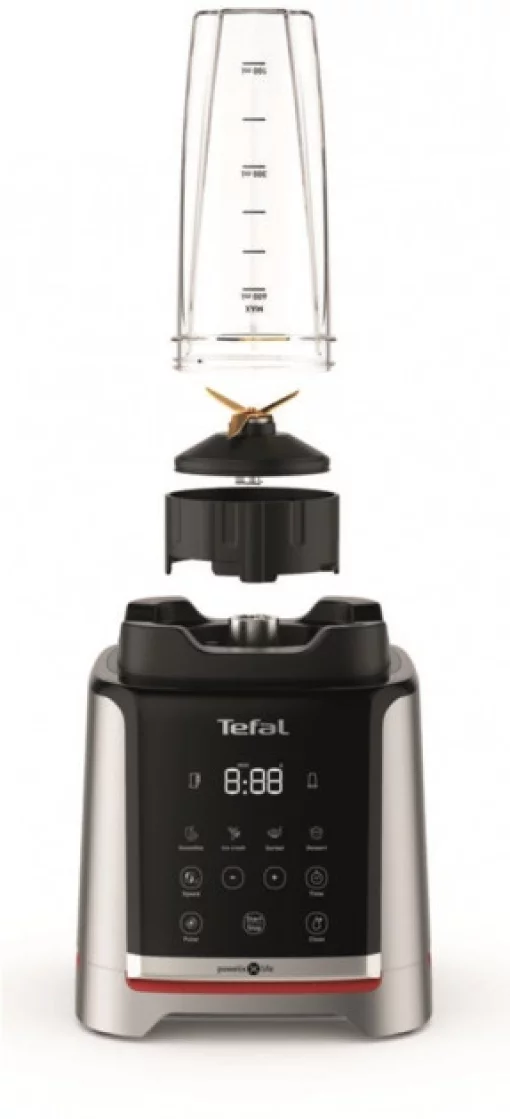 Блендер Tefal стаціонарний InfinyMix + 1600Вт, чаша-1750мл, стакан 600мл, сріблясто-чорний