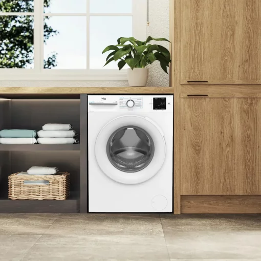 Пральна машина Beko фронтальна, 8кг, 1000, A+++, 55см, дисплей, інвертор, пара, білий