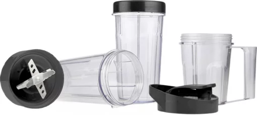 Блендер Gorenje стаціонарний 1000Вт, чаша-750мл, подрібнювач, чорний-нерж