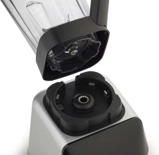 Блендер Gorenje стаціонарний 1500Вт, чаша-2000мл, дисплей, подрібнювач, чорний-нерж