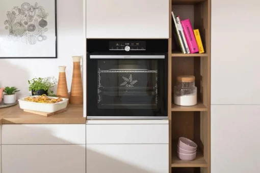 Духова шафа Gorenje духова електрична, 77л, A+, дисплей, піроліз, чорний