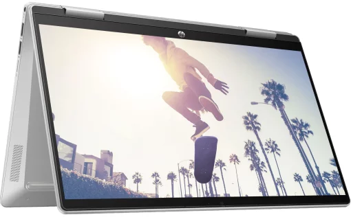 Ноутбук HP Pavilion x360 14-ek2007ua 14" FHD IPS Touch, Intel 3-100U, 8GB, F512GB, UMA, DOS, сріблястий