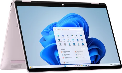 Ноутбук HP OmniBook 5 Flip x360 14" WUXGA IPS Touch, Intel 3-100U, 8GB, F512GB, UMA, DOS, рожевий