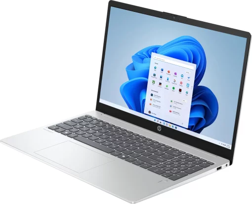 Ноутбук HP OmniBook 3 15-fn0010ua 15.6" FHD IPS AG, AMD AI 5 340, 16GB, F512GB, UMA, Win11, сріблястий