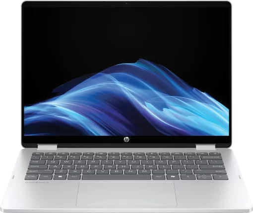 Ноутбук HP OmniBook 5 Flip x360 14" WUXGA IPS Touch, Intel 3-100U, 8GB, F512GB, UMA, DOS, сріблястий