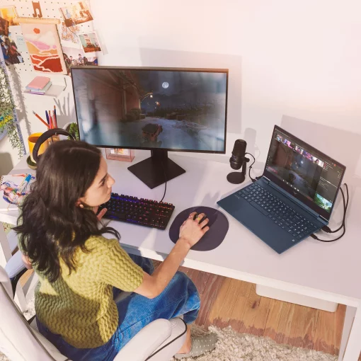 Ноутбук HP Victus 15-fb1006ua 15.6" FHD IPS AG, AMD R5-7535HS, 16GB, F512GB, NVD2050-4, DOS, синій