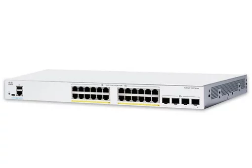 Комутатор Cisco Catalyst 1300 24xGE, Full PoE, 4x10G SFP+