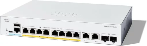 Комутатор Cisco Catalyst 1300 8xGE, PoE, Ext PS, 2x1G Combo
