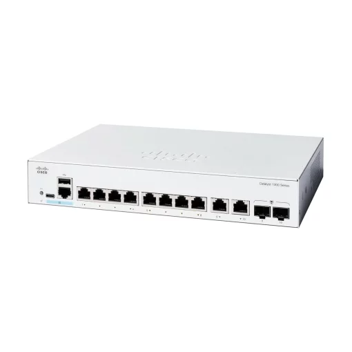 Комутатор Cisco Catalyst 1300 8xGE, Ext PS, 2x1G Combo