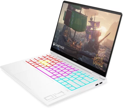 Ноутбук HP OMEN Transcend 14-fb1003ua 14" 3K OLED, Intel U9-285H, 64GB, F2048GB, NVD5070-8, DOS, білий