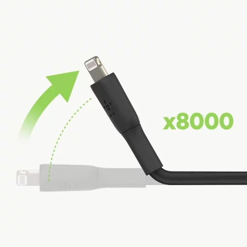 Кабель USB-A > Lightning заряджання/синхронізації Belkin 1м, 12Вт, PVC, чорний