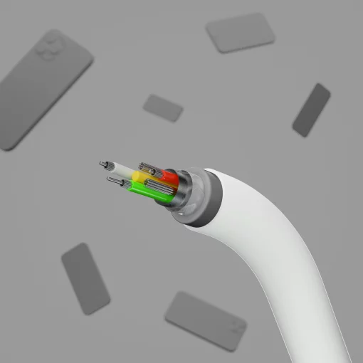 Кабель USB-A > Lightning заряджання/синхронізації Belkin 1м, силіконовий з кліпсою, білий