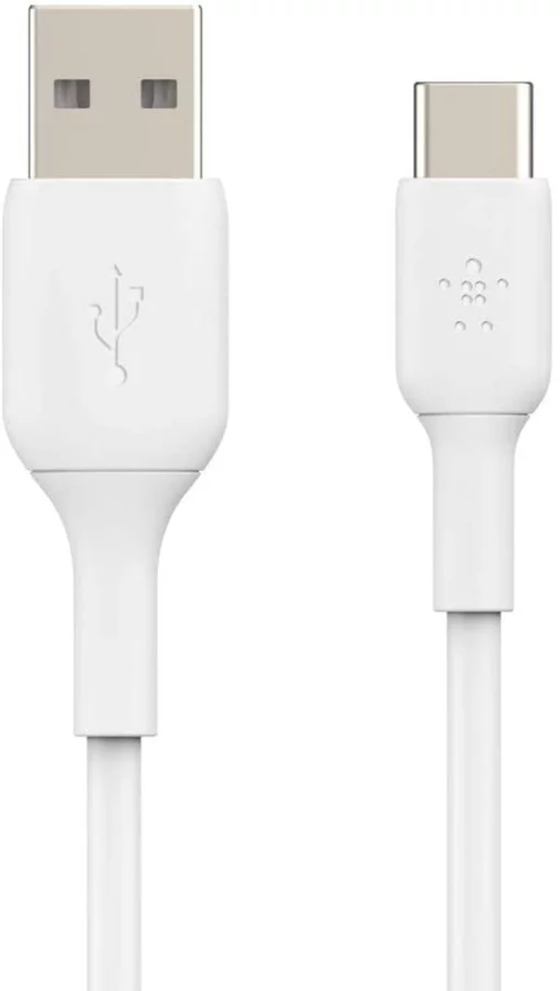 Кабель USB-A > USB-C заряджання/синхронізації Belkin 2м, 15Вт, Type-C, PVC, білий