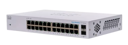 Комутатор Cisco CBS110 24xGE, 2x1G SFP Shared, Unmanaged