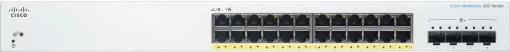 Комутатор Cisco CBS220 24xGE, PoE, 4x10G SFP+, Smart