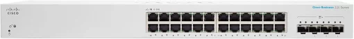 Комутатор Cisco CBS220 24xGE, 4x10G SFP+, Smart