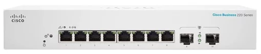Комутатор Cisco CBS220 8хGE, Ext PS, 2x1G SFP, Smart