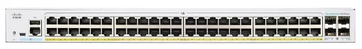 Комутатор Cisco CBS250 48xGE, PoE, 4x1G SFP, Smart