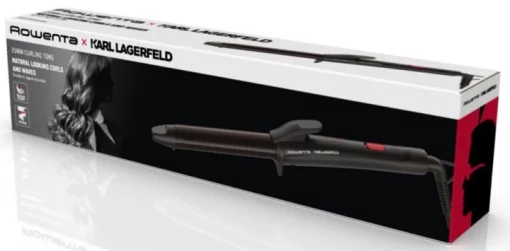 Плойка Rowenta x Karl Lagerfeld Curling Tong, 47Вт, D -25mm, >200С, кераміка, турмалін, чорний