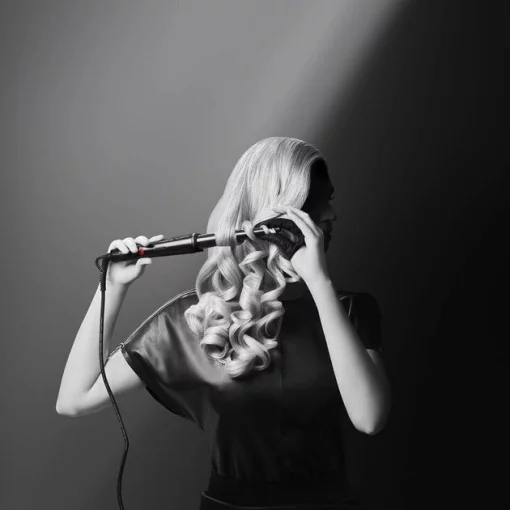 Плойка Rowenta x Karl Lagerfeld Conical Curler, конусна, 40Вт, 120-200С, турмалін, чорний