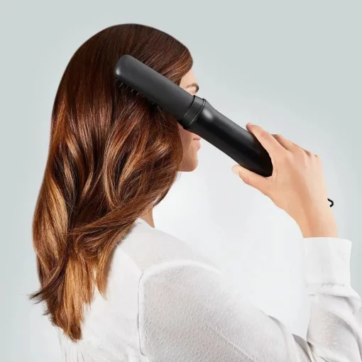 Фен-щітка Rowenta Express Style, 800Вт, 3 режими, іоніз-я, хол. обдув, кераміка, турмалін, чорно-золотий