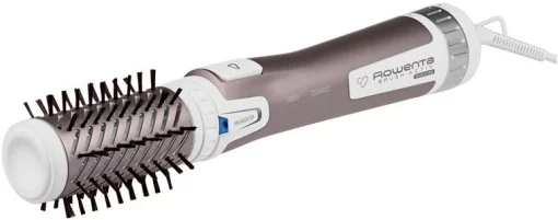 Фен-щітка Rowenta Brush Activ Premium Care, 1000Вт, 2 режими, іоніз-я, хол. обдув, оберт. насадок, кераміка, рожево-білий
