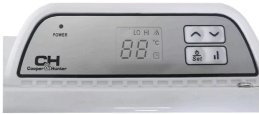 Конвектор Cooper&Hunter, 15м2, 1000Вт, електр. упр-ння, закр. нагрів. елемент, IP24, білий